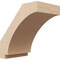 Ekena Millwork 5-inch W x 8-inch D x 8-inch H Imperial Rough Cedar Woodgrain TimberThane Knee Brace, Primed BRCUR05X08X08IMPRCPR - alternate 1